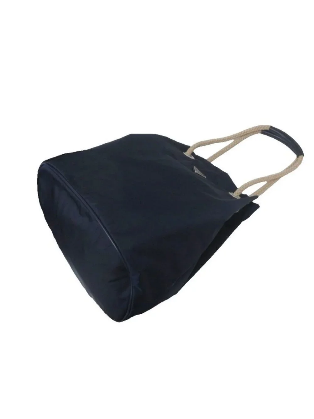 Prada Mariner Small Re-Nylon Bucket Bag Triangular Plate Paneled Design Rope